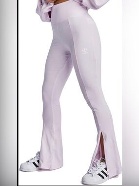 ADIDAS WOMEN’S FLARED HIGH WAISTED LEGGINGS W/FRONT SLIT SIZE 3X